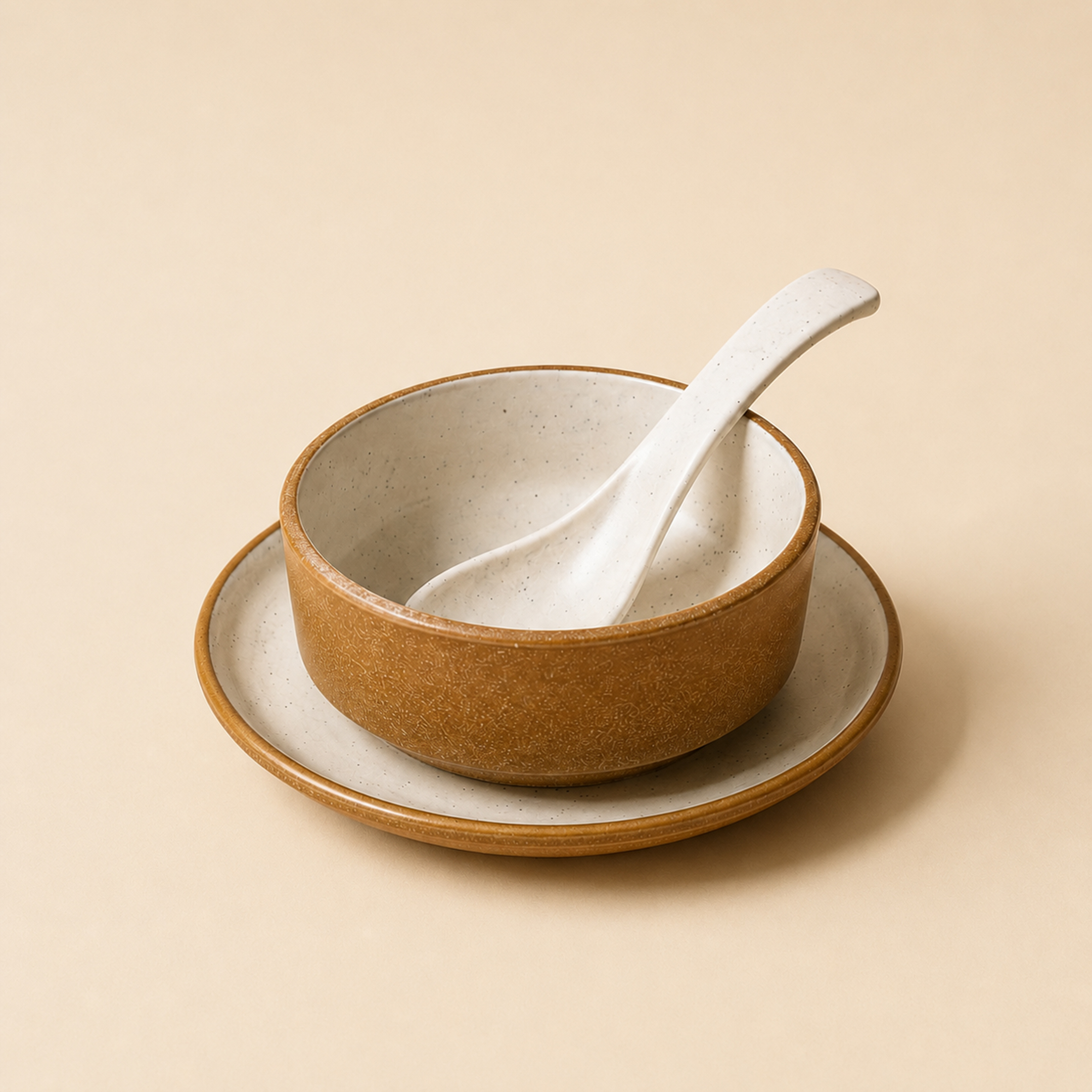 Soup bowl & Saucer plate & Soup spoon