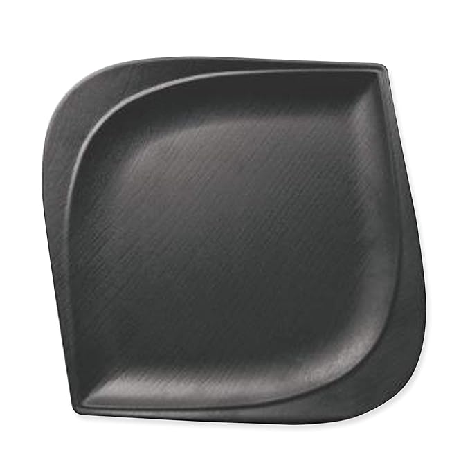 MILTON Trinity Melamine Dinner Plate, 1 Piece, Black (11")