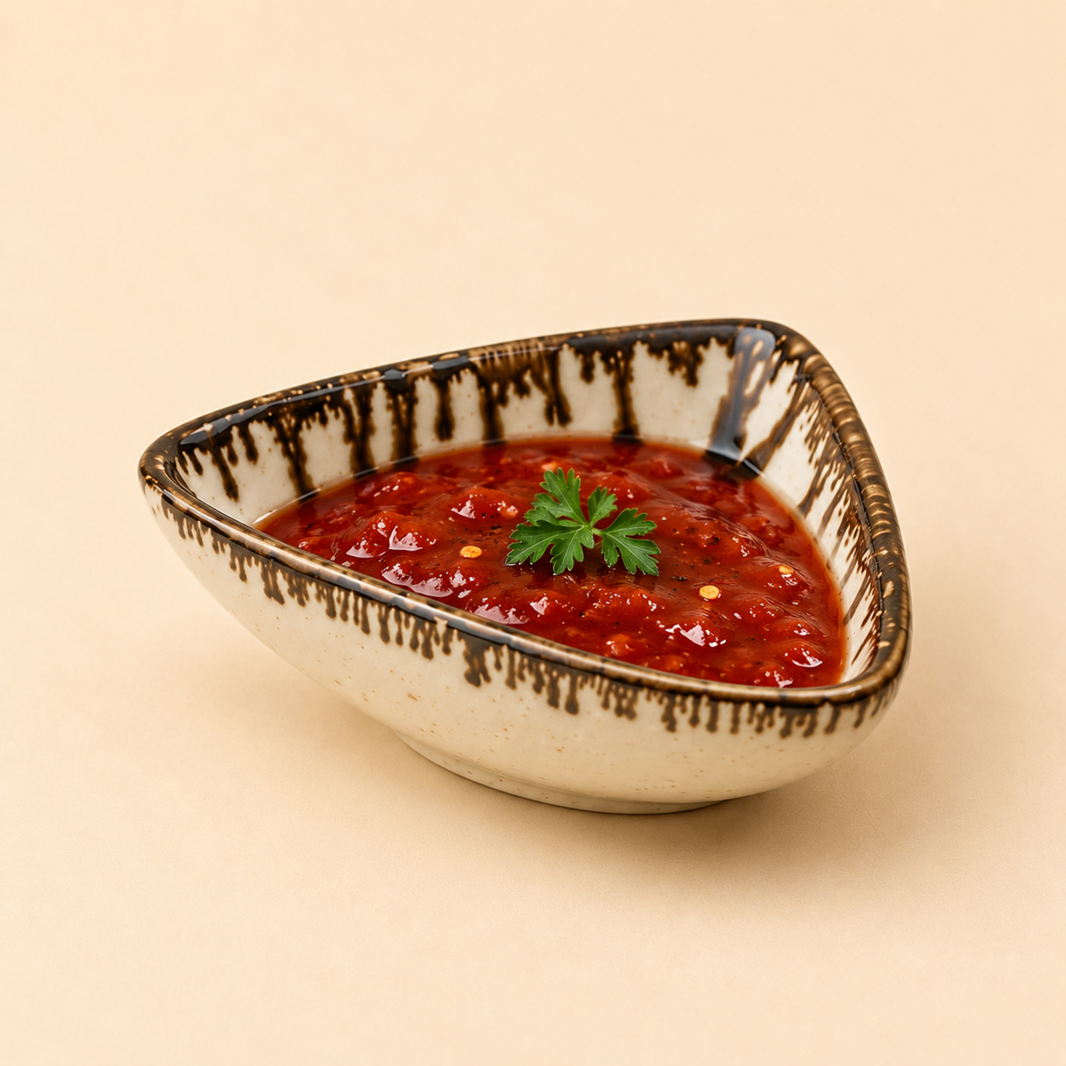 Triangular Soya Dip Bowl