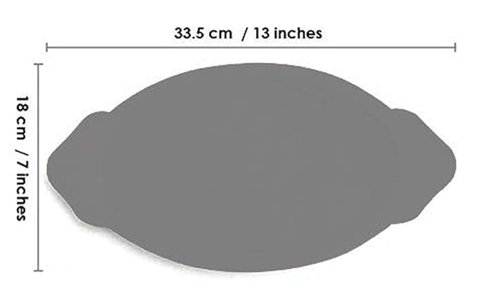 Linquard Collection Store Wooden Sizzler Plate with Oval Base/sizzler Plate with Wooden Stand