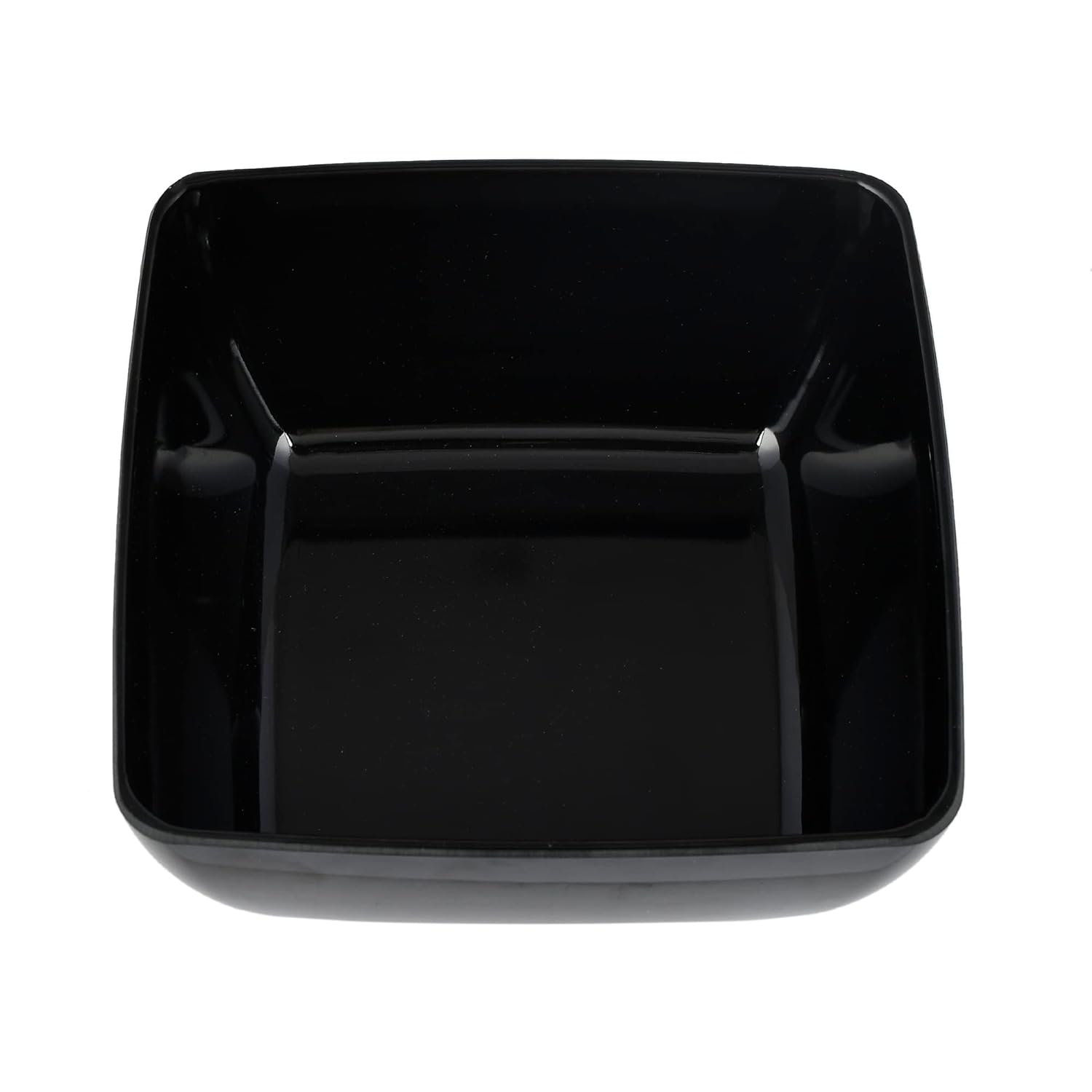 Melamine Square Black Big Serving Bowl Size 10'' inch & 4.5ltr Capacity (Black)