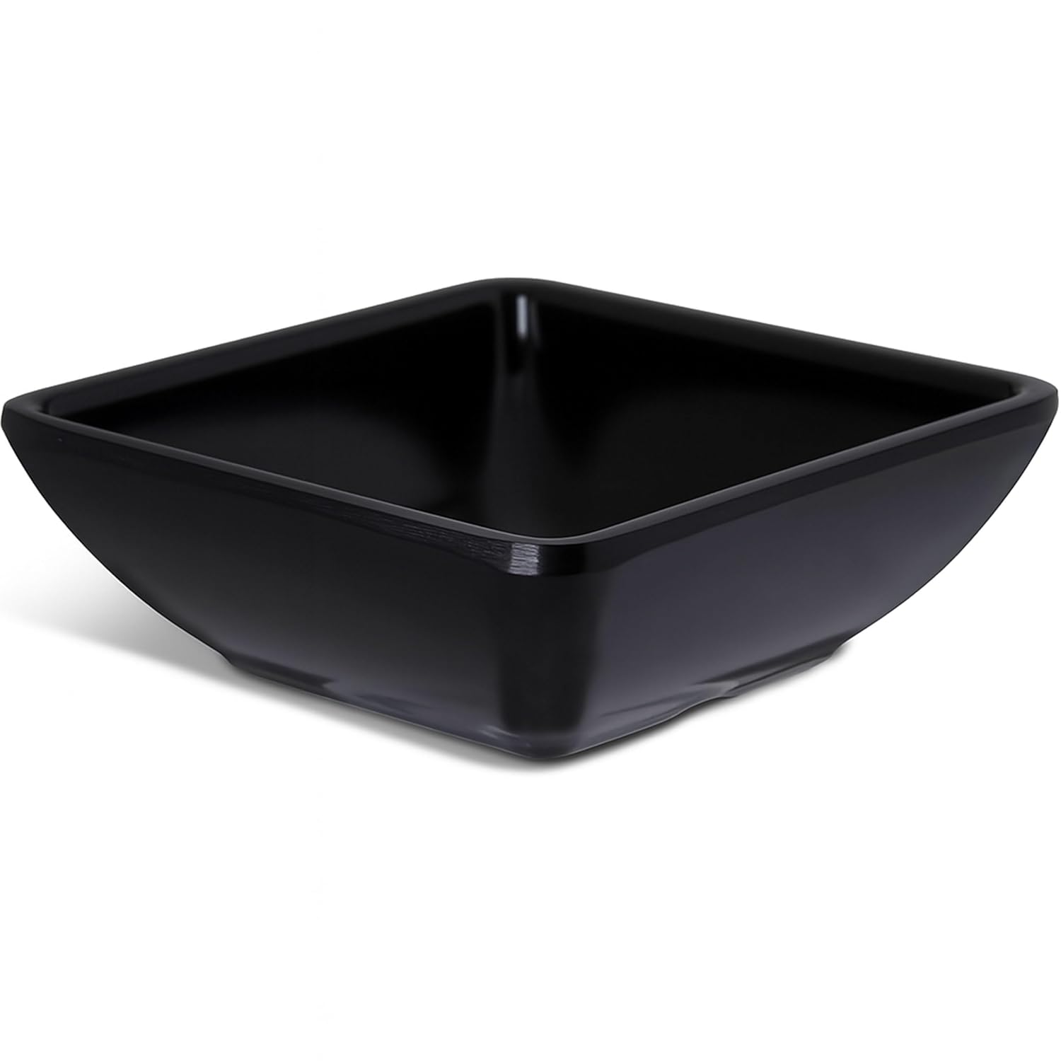 Carlisle 086003 Melamine Single Square Ramekin, 2-oz. Capacity, 2-3/4 x 2-3/4 x 1", Black (Case of 48)