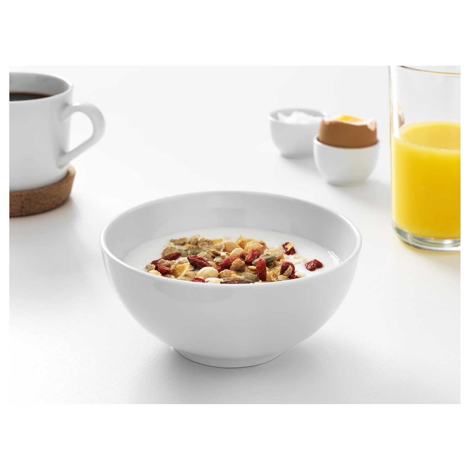 IKEA 365+ Bowl, Rounded Sides White, 13 cm (5 ")