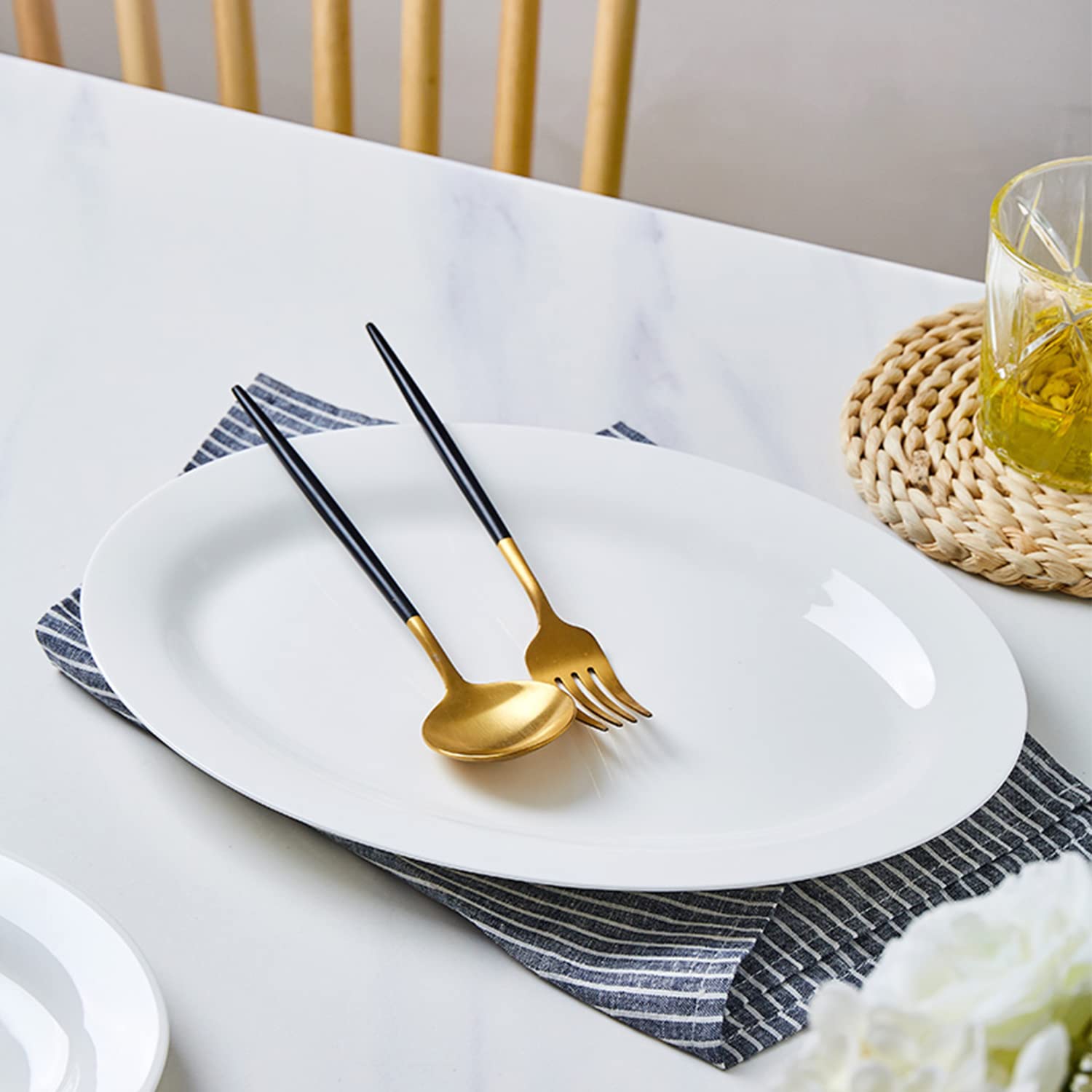 4 Pack Melamine Oval Platter