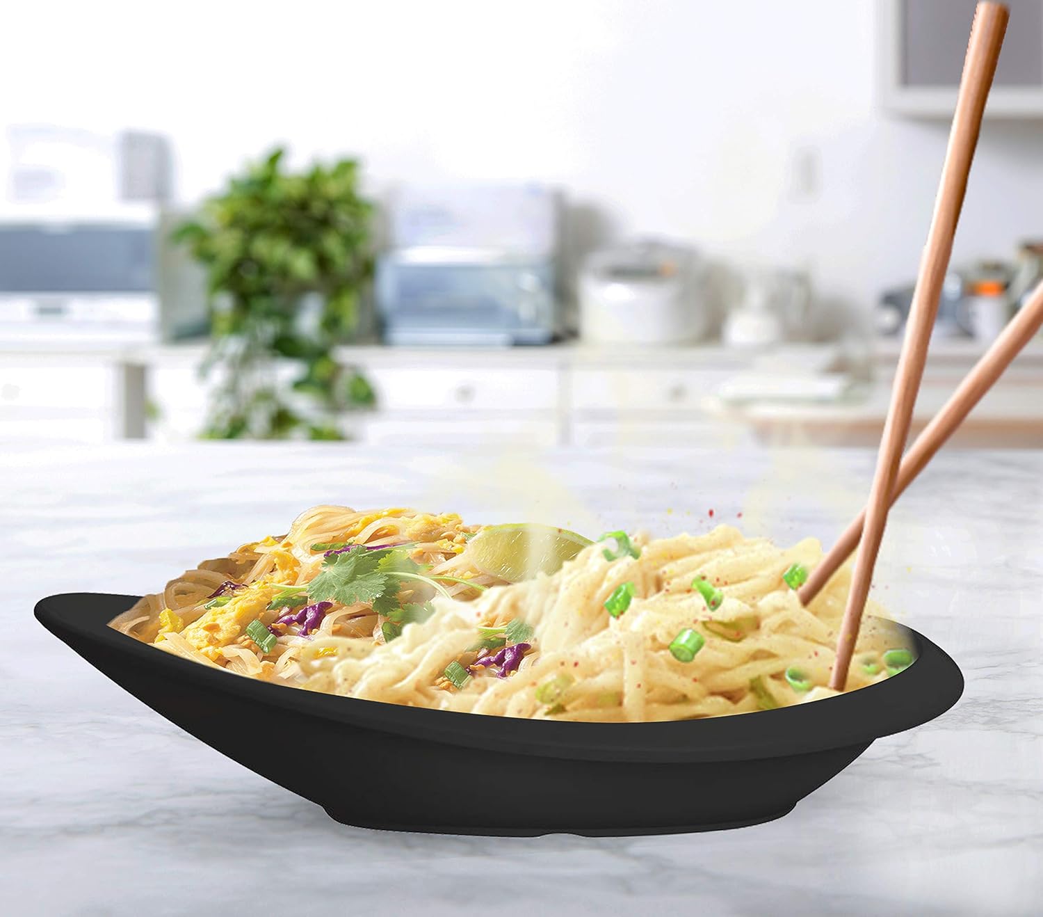 MILTON Cruise Melamine Bowl, Black, 670 ml, 12"
